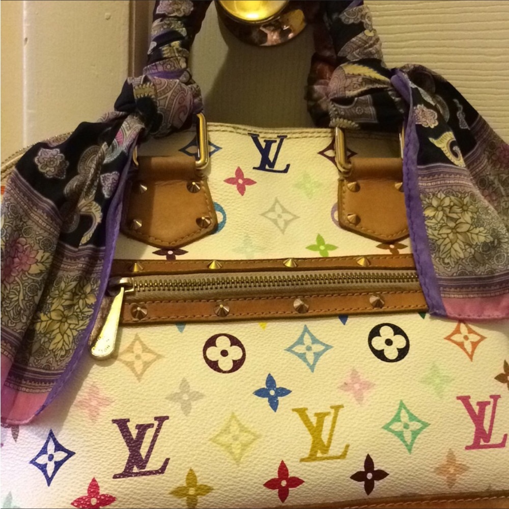💕Louis Vuitton💕 White multicolored Alma pm SD0074 - Picture 7 of 14
